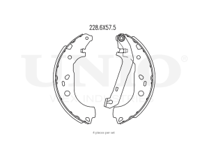 Rear brake shoes photo