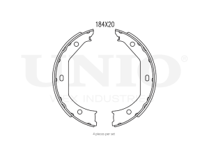 Rear brake shoes photo