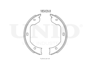 Rear brake shoes photo