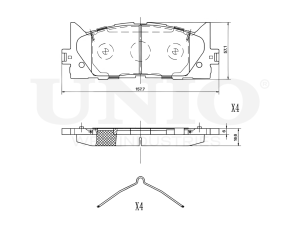 Front brake pads photo