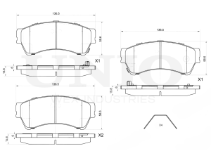 Front brake pads photo
