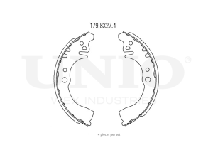 Rear brake shoes photo