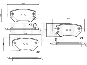 Front brake pads photo