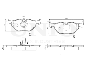 Rear brake pads photo