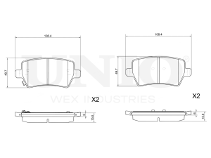 Rear brake pads photo