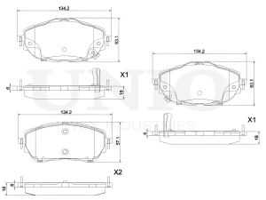 Front brake pads photo
