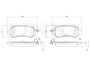 Rear brake pads photo