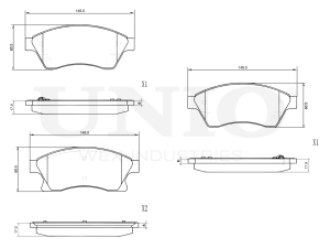 Front brake pads photo