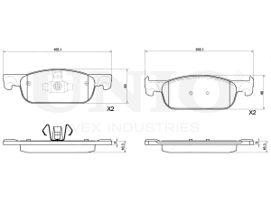 Front brake pads photo