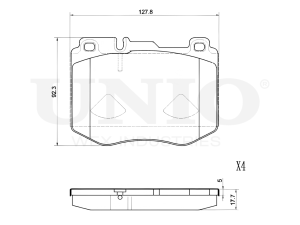 Front brake pads photo