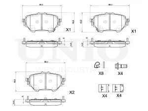 Rear brake pads photo