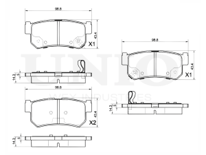 Rear brake pads photo
