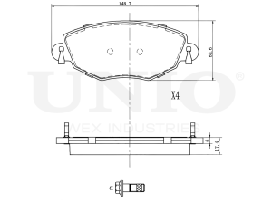 Front brake pads photo