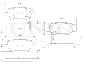 Rear brake pads photo