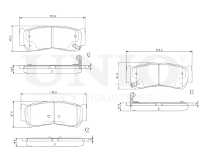 Rear brake pads photo