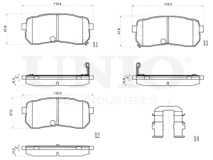 Rear brake pads photo