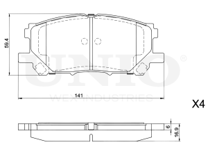 Front brake pads photo