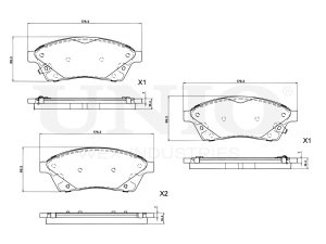 Front brake pads photo