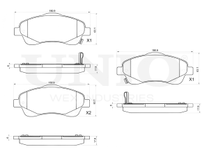Front brake pads photo