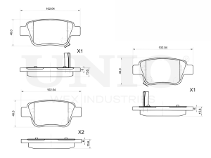 Rear brake pads photo