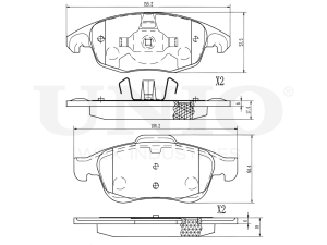 Front brake pads photo