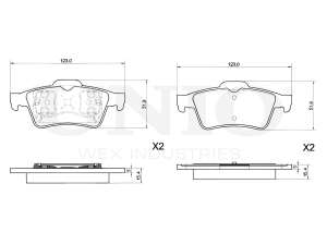 Rear brake pads photo
