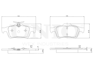 Rear brake pads photo