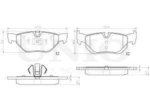 Rear brake pads photo