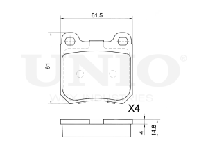 Rear brake pads photo