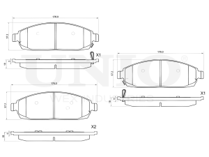 Front brake pads photo
