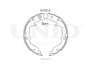 Rear brake shoes photo