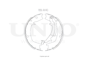 Rear brake shoes photo