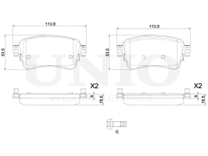 Rear brake pads photo