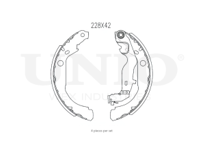 Rear brake shoes photo