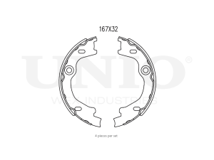 Rear brake shoes photo