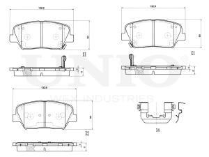 Front brake pads photo