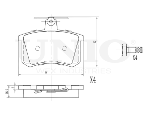 Rear brake pads photo