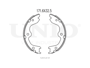 Rear brake shoes photo