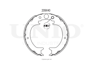 Rear brake shoes photo