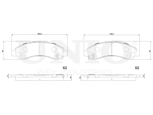 Front brake pads photo