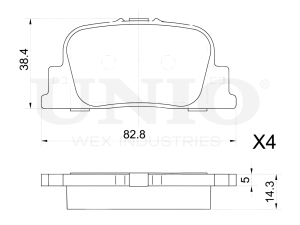 Rear brake pads photo