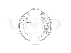 Rear brake shoes photo