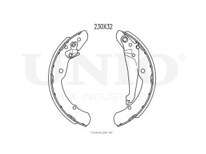 Rear brake shoes photo