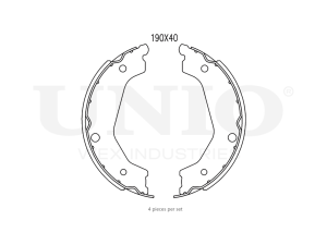 Rear brake shoes photo