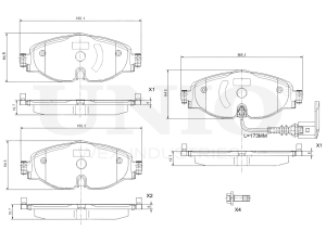 Front brake pads photo