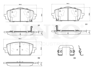 Front brake pads photo