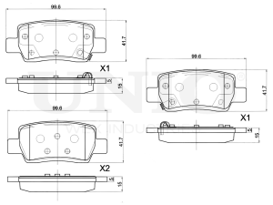 Rear brake pads photo