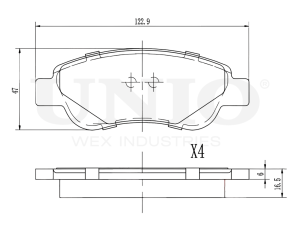 Front brake pads photo
