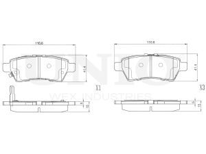 Rear brake pads photo