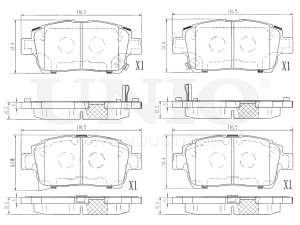 Front brake pads photo